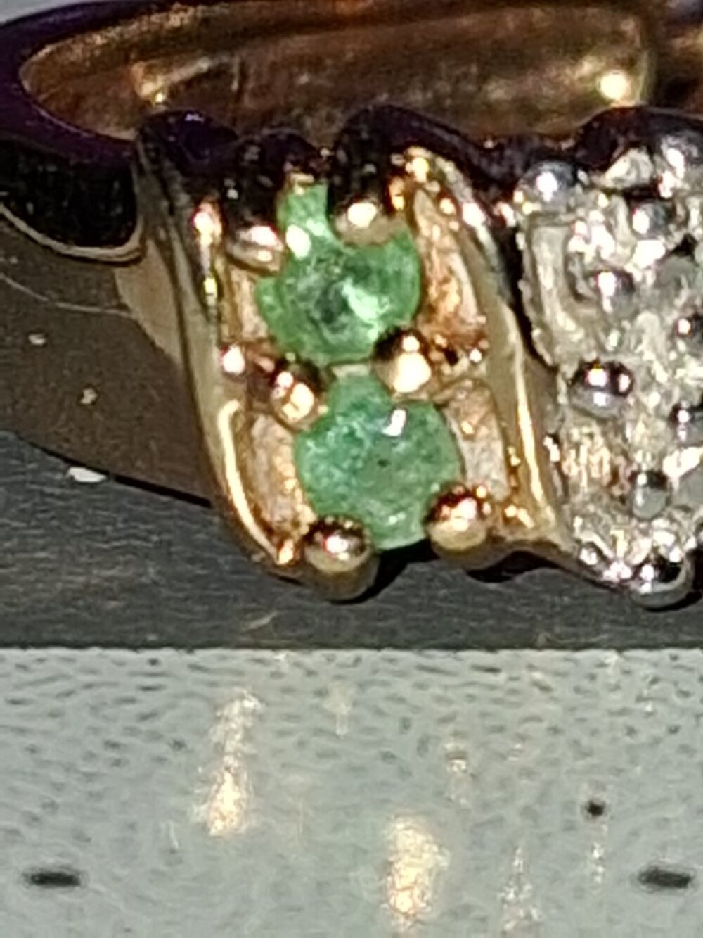 Ross Simons Vintage Genuine Ruby, Sapphire, Emeralds & Diamonds Earrings. - Picture 8 of 9